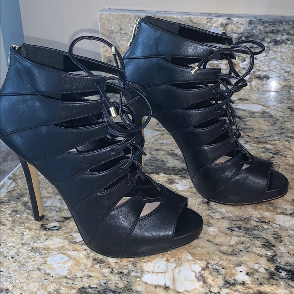 BCBGeneration Lace Bootie Heels